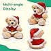 MaoGoLan 14 inch Christmas Teddy Bear Stuffed Animal Plush Bear with Classic Xmas Outfits - Removable 8'' Santa Coat & Hat Fit Most Small Plush Toys - Christmas Decorations & Gifts, 1 Pack