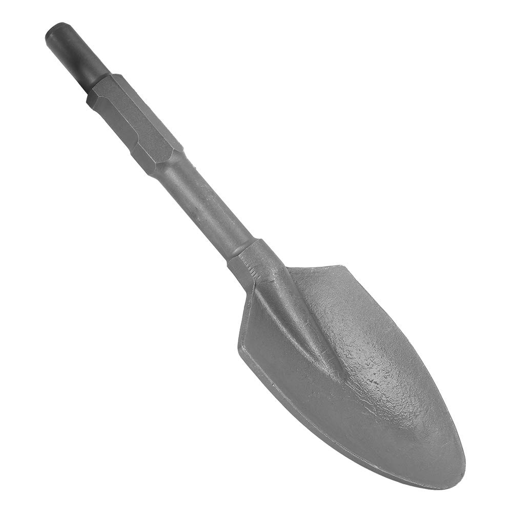 Greensen Scalpello per vanga in argilla per martelli demolitori Scalpello in acciaio legato con codolo esagonale 1-1/8 pollici con scatola in plastica per martello demolitore elettrico