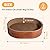 ComSaf Cat Scratcher, Oval Corrugated Cardboard Scratch Pad, Round Cat Scratching Lounge Bed, Durable Recycle Board for Furniture Protection, Cat Scratcher Bowl, Cat Kitty Training Toy Reversible