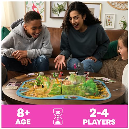 Spin Master Games, Jumanji Stampede, 3D Adventure Cooperative Board Game, for Fans of the Jumanji Movies, Face Off Against Jungle Emergencies, 2-4 Players, for Ages 8 & Up by Spin Master Games - Image 2