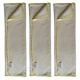 EcoAble 3-Pack Bamboo Cotton Prefold Inserts for Incontinence Cloth Diaper Covers Youth/Teen/Adult (3-Pack, Regular)