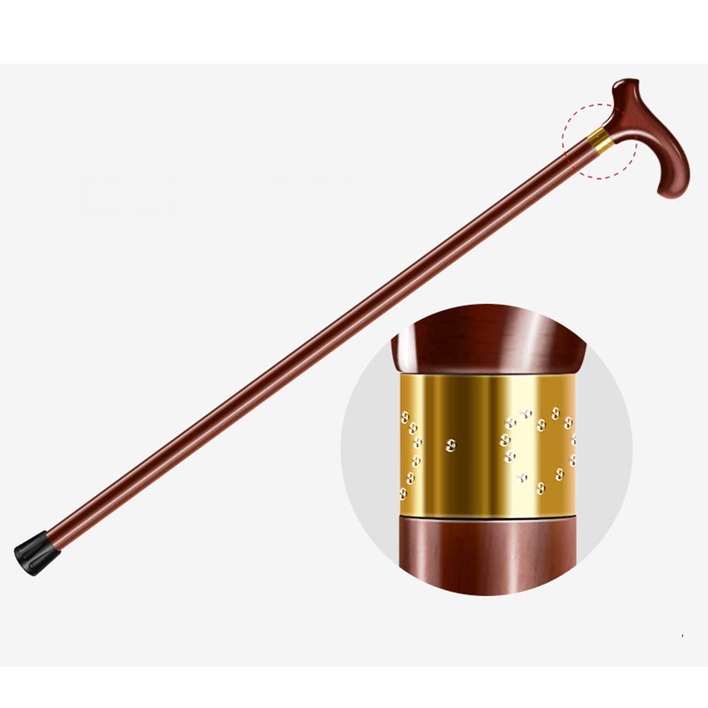 Bastón de Madera Maciza, bastón de Madera con Punta de Goma, Bastones de Senderismo/Bastones de Senderismo para Senderismo, Senderismo, Camping, Viajes, Escalada, muletas Times
