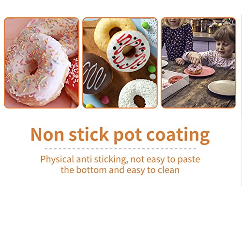 Mini Máquina de Fazer Donuts, Placa de Alumínio para Prensar Donuts, Dupla Face e Cozimento Em Tempe