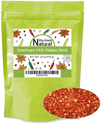 Authentic Sichuan Chili Flakes 16 Ounces, Extra Hot, Szechuan Crushed Red Pepper Flakes Bulk, Essential Spice Seasoning for Making Kimchi, Chili Oil, Stir-fry, Pizza, Salads, and Tacos