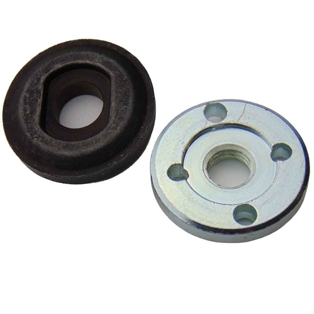 Trade-Shop 22 mm flange mount + face bolt M14 thread for many Bosch GWS PWS angle grinder with M14 thread spindle