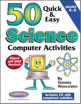 Spiral-bound 50 Quick & Easy Science Computer Activities Book