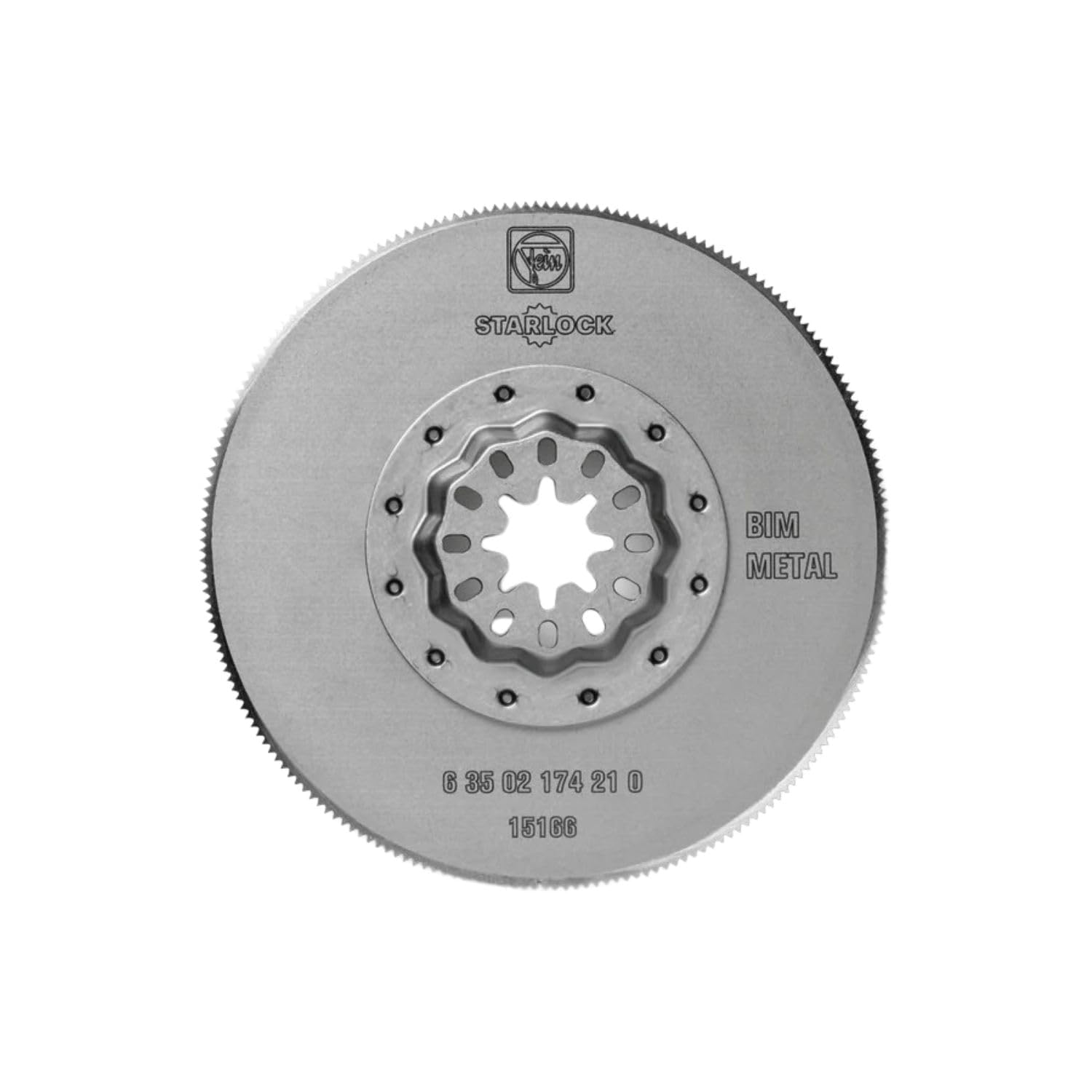 FEIN Bi-Metall HSS-Sägeblatt Ø 85 mm, Ve. 1 St., Aufnahme Starlock, mit Metall-Verzahnung für Blech bis ca. 1 mm. Durch Kreisform gute Wirtschaftlichkeit.