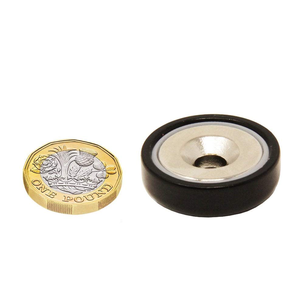 Nero Un Tipo Di Magneta A Pentola Neodimio Per Arti, Mestieri, Creazione Di Modelli, Fai -Da -Te, Hobby, Ufficio E Casa - 32mm Dia - Pacco Di 40