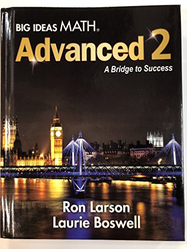 Big Ideas Math Advanced 2 A Bridge to Success 1680336487 Book Cover