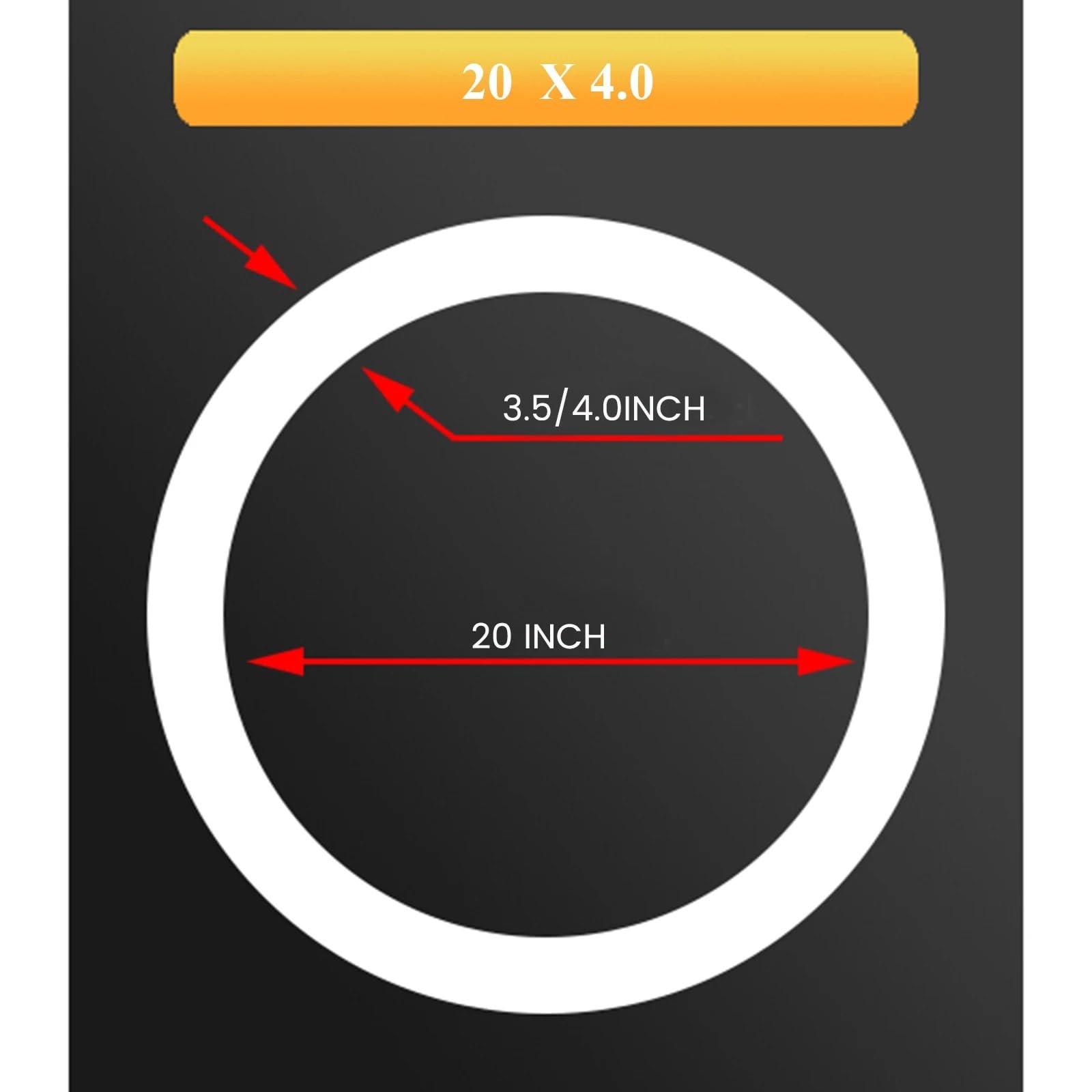 Compatible con cámara de Aire genérica de 20x4 Pulgadas.