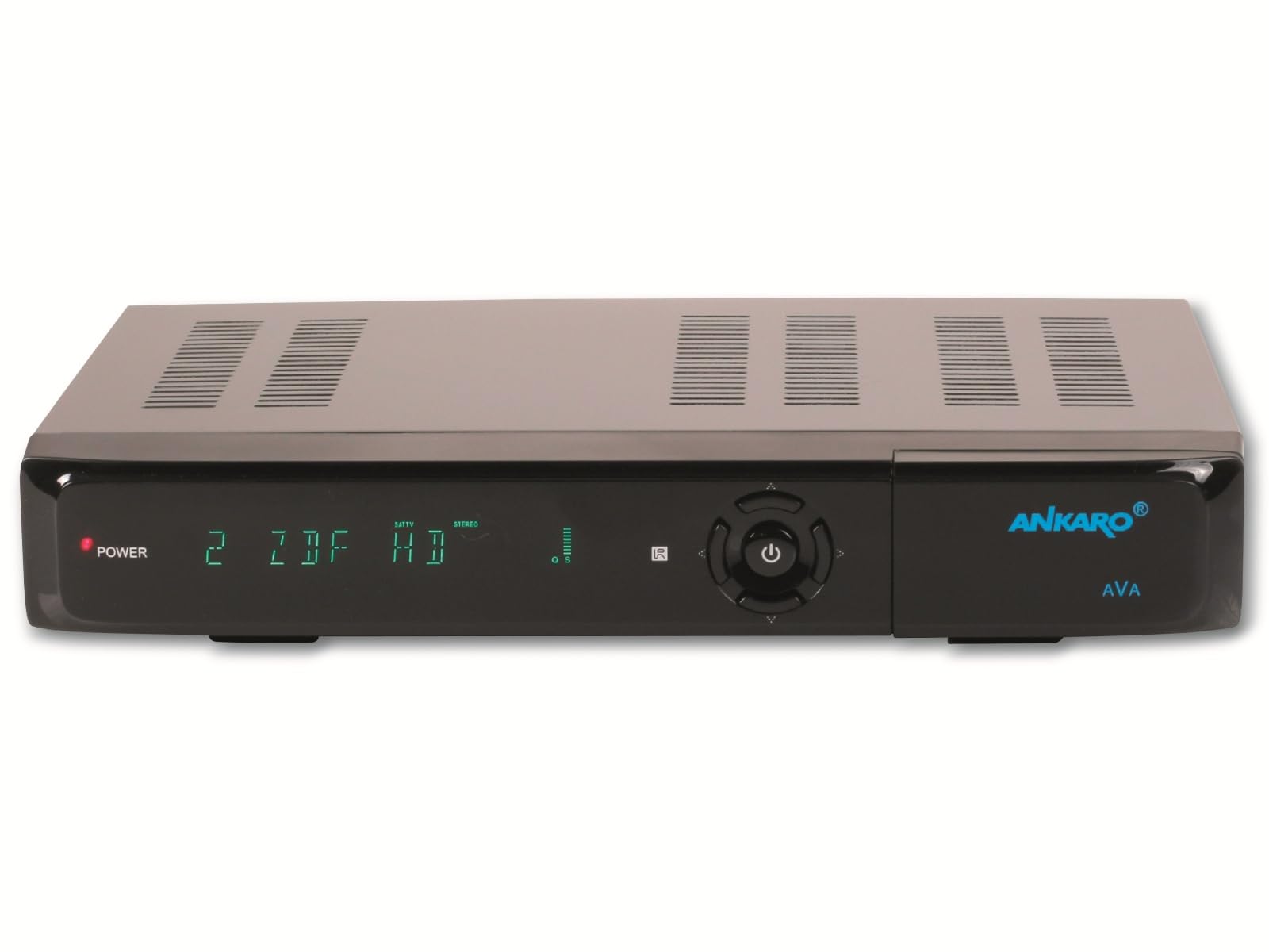 Ankaro AVA Récepteur satellite numérique UHD 4K DVB-S2X H.265 avec enregistrement USB noir