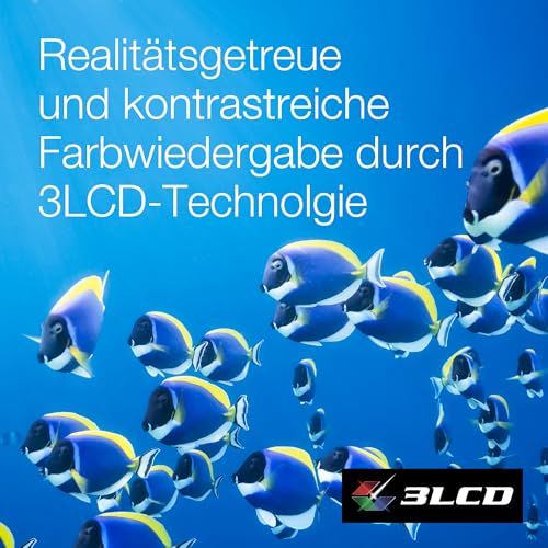 Epson EpiqVision EF-22B tragbarer Mini-Laserprojektor, Full-HD 1.080, 3LCD, 1.000 Lumen, bis zu 150-Zoll-Projektionsfl&auml;che, Bluetooth-Lautsprecher, Chromecast, Google TV, Standfu&szlig;, schwarz