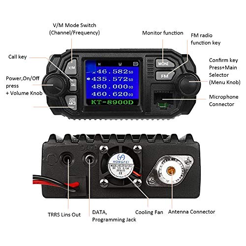 Qyt Kt-8900D Dual Band Mini Car Radio Mobile Transceiver #TOP1