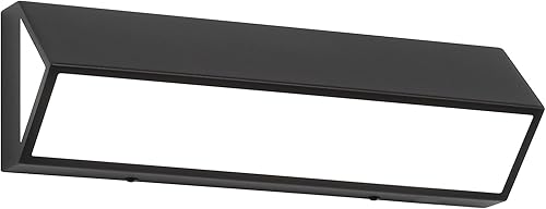 Miniatura 13 de Barra de luz LED moderna de 40 pulgadas para tocador de baño, negro mate, accesorios de iluminación de pared de acrílico moderno sobre espejo Negro