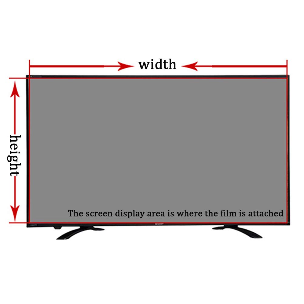 Protector de Pantalla de TV Mate Anti luz Azul 55in LED antideslumbrante protección Ocular película Protectora de Pantalla, antimiopía, antiarañazos,55in Narrow Border