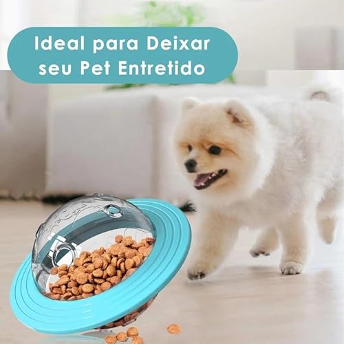 Brinquedo para Cachorro e Gato - Tigela de Petiscos e Rações Interativa