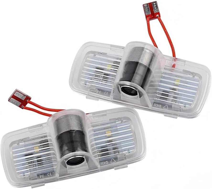 2PCS Never Fade Car LED Door Light Projector Logo,LED Puddle Light Shadow Laser Step Lights Accord/Pilot/Passport/Crosstour/Ridgeline Accessories (White Classic)