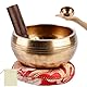 Tibetische Klangschale - Meditationsklangschale Ø 8cm,Tibetisches Klangschalen Set,Klangschale Set mit Schlegel Klangschalenkissen,Tibetanische Klangschalen,Singing Bowl für Entspannung Meditations