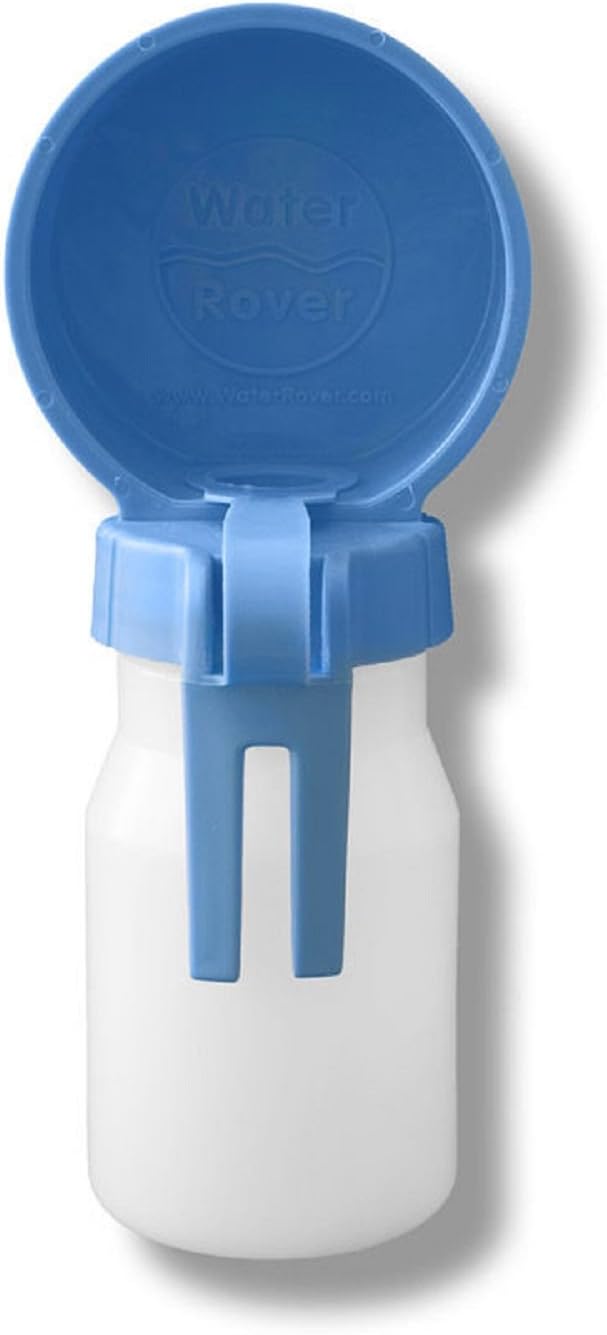 Smaller 3-Inch Bowl and 8-Ounce Bottle, Light Blue