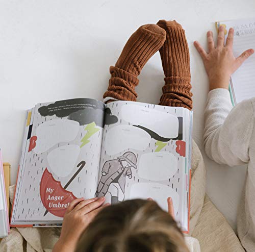 Diario personal para niños con cubierta lino y cuero sintético miniatura 3