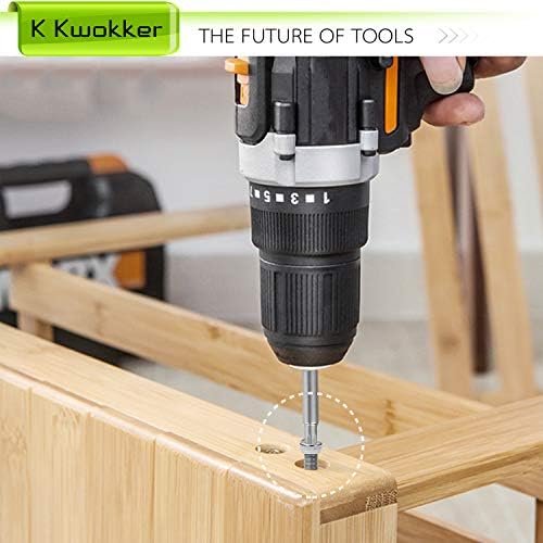 K Kwokker 20 x Allen Key Bit Set Hex Wrench Magnetic Screwdrivers 2.3" Long 1/4" Diameter Quick Release Extension Bit Holder Set for Assembling IKEA Furniture (10pc Metric & 10pc SAE