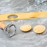 AIRBAKING - 5 Pcs Pasta Maker Set, Ravioli Stamp Maker Cutter Set, Pasta Roller, Dumpling Maker, Samosa Maker, Cookie Mould, Shaped Cutters for Pasta, Noodles, Empanadas, Spaetzle with Wooden Handle - Image 9