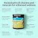 KEY NUTRIENTS Multivitamin Electrolytes Powder No Sugar - Juicy Strawberry Kiwi Electrolyte Powder - Endurance & Energy Supplement - Hydration Powder - No Calories - 90 Servings - Made in USA