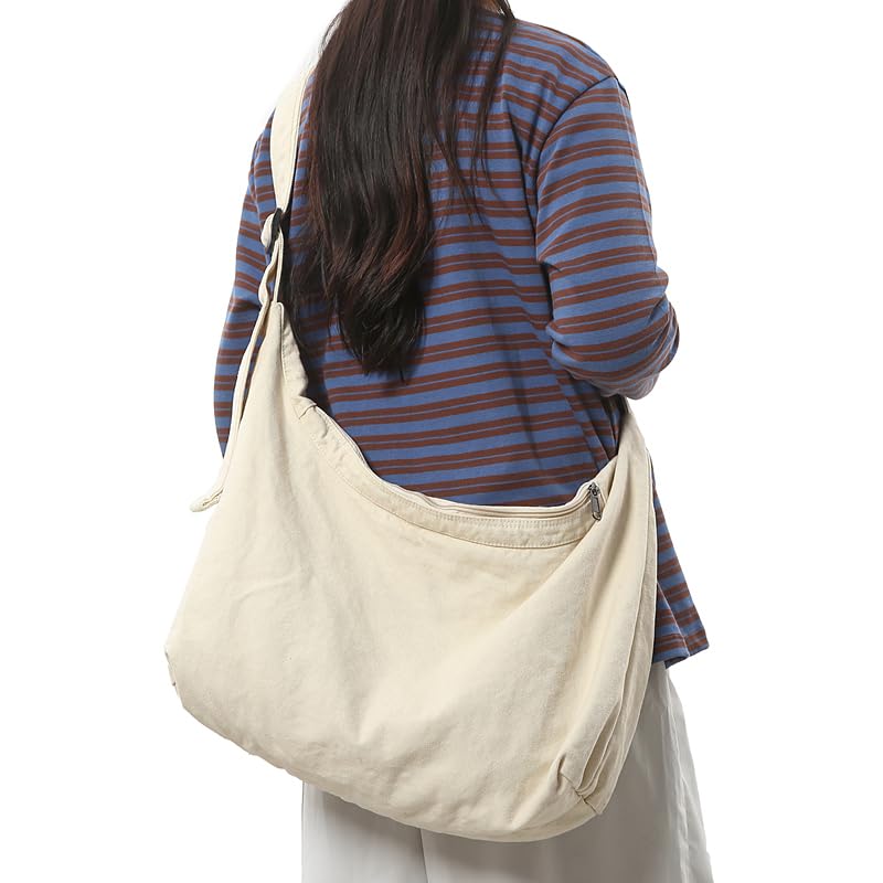 Chic Canvas Shoulder Bag in Multiple Colors - Ideal for Work Commutes, Shopping Trips & Casual Gatherings3