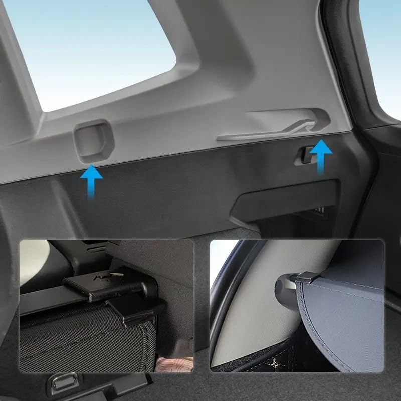 Vanit Kofferraumabdeckung passend für VW Tiguan Hutablage Laderaum Abdeckung einziehbar