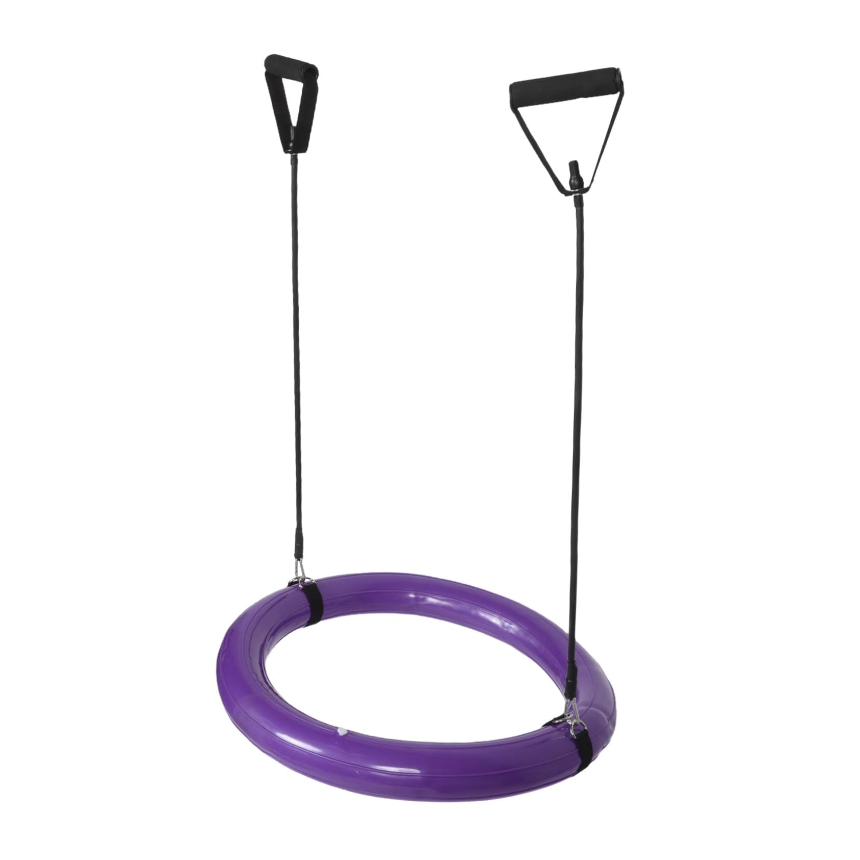 BESTonZON Base per Palla Yoga 60cm in PVC, Supporto Stabile Antiscivolo | Maniglia, Design Rinforzato Anti-scoppio, Tonalità Porpora, per Pratica Domestica e Home Gym