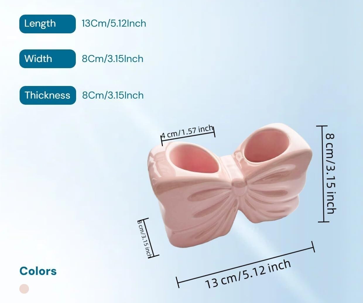 Uchwyt Szczoteczkę Uchwyt Na Szczoteczki Do Zębów Bowtie 2 Miejsca Wystrój Łazienki Przenośny, Szybkoschnący Blat Organizer(Pink)