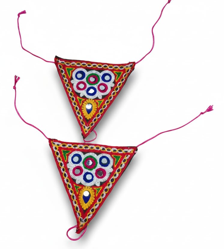 Multicolor Gamthi Hand Bracelet | Navratri Special Hand Panja Poncho |-picture-34