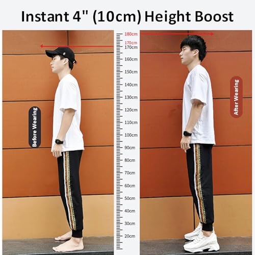 Tallure Sneakers Height Increasing for Women Men, 4" (10cm) Hidden Elevator, Breathable Mesh Lightweight Shoes2