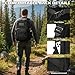 PRYXON Military Tactical Backpack - Molle Army 3 Days Assault Pack Out Bag Hiking Rucksack (Black, 25L)