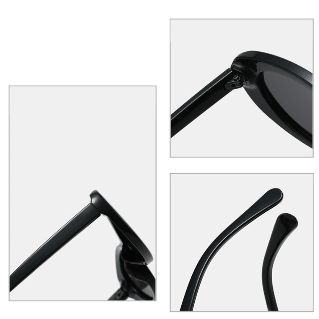 Gafas de sol de metal para mujer, gafas de sol de moda UV 400, lentes azules transparentes, para mujer, para exteriores, punk, para hombre