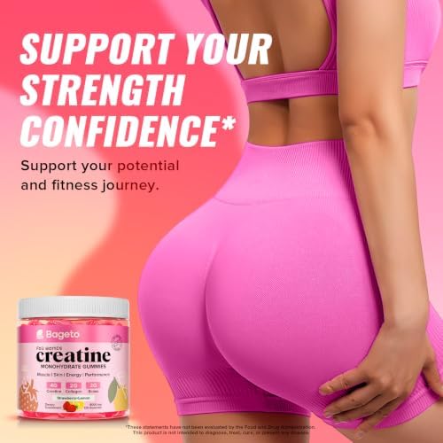 Creatine Gummies for Women, 5000mg Creatine + Collagen + BCAAs, 120 count — view 2