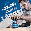 DongCheng Ponceuse excentrique 300 W, 125 mm, 6 vitesses, 4000-12000 tr/min avec dépoussiéreur et 10 types de papier de verre, Ponceuse orbitale aléatoire, idéale pour les travaux de bricolage