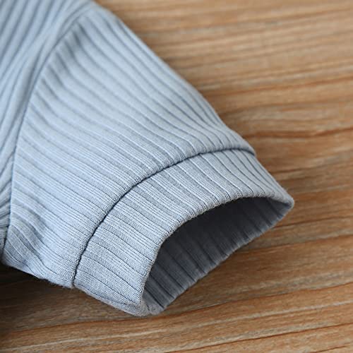 Lyqtloml Newborn Baby Boy Girl One Piece Romper Jumpsuit Solid Ribbed Baby Boy Clothes Onesies Knit Cotton Footless Bodysuit Outfits #TOP4