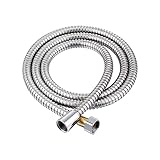 Manguera de ducha, manguera de acero inoxidable, manguera de ducha flexible, accesorios de baño, duchas de acero inoxidable, tubería de agua(2M Encryption)