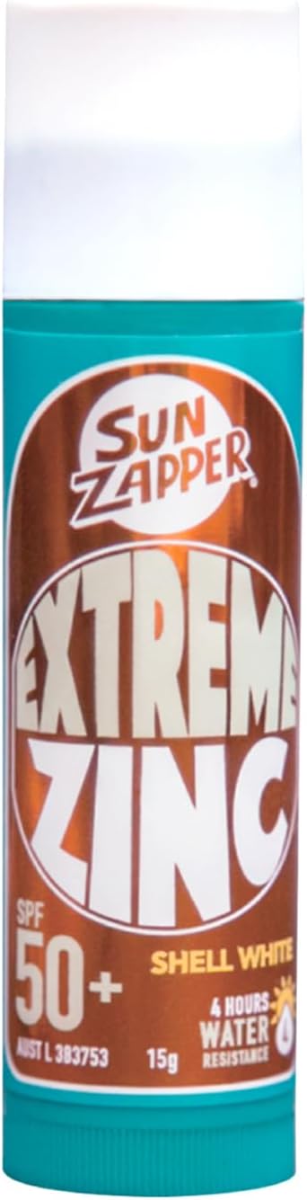 Extreme Zinc Stick - White Colour Sunblock Stick for Face SPF50+ Zinc Oxide Mineral Sunscreen Made in Australia