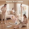 Electric Baby Swing with Remote Control - 5 Natural Motion Speeds, Detachable Seat Pad | Portable Infant Swing for Indoor/Outdoor Use (0-12M, 20lbs) (Pink) #5