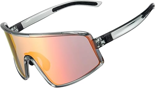 ROCKBROS Gafas de sol deportivas polarizadas para hombres y mujeres, gafas de ciclismo con protección UV