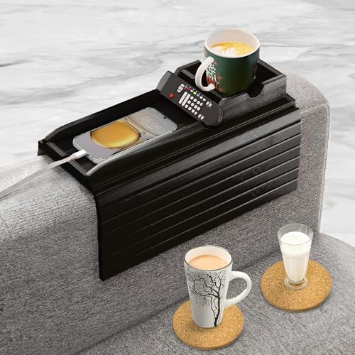 Couch Cup Holder with Detachable Tray