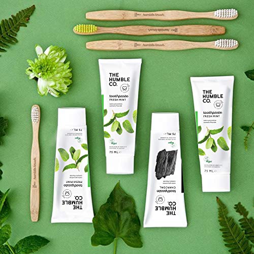 The Humble Co. Bamboo Toothbrushes (5Pk) – Sustainable, Eco-Friendly Natural Toothbrush For Superior Oral Care, Dental Hygiene, And Gum Care, Bpa Free (Kids Ultra Soft Bristles) #TOP3