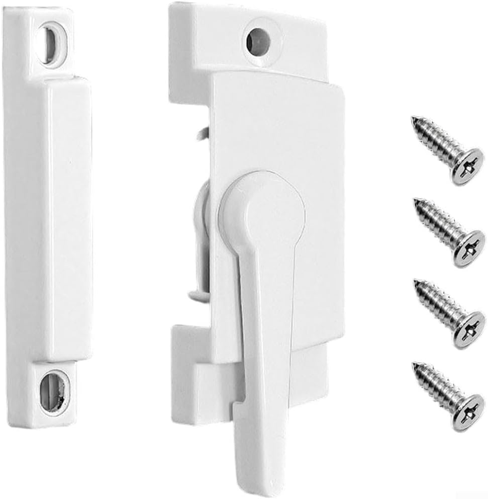 Window Sash Locks With Alloy Material And Cam Action Design, Pack Of 10 With Screws, For Securing Single And Double Hung Sliding Windows And Sliding Doors