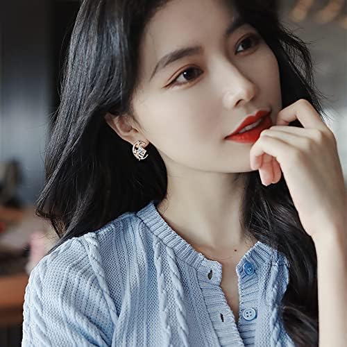Moon Star Temperament Small Fragrance Light Luxury Fashion Temperament Stud Earrings White Tassel Earrings Women Earrings Pack