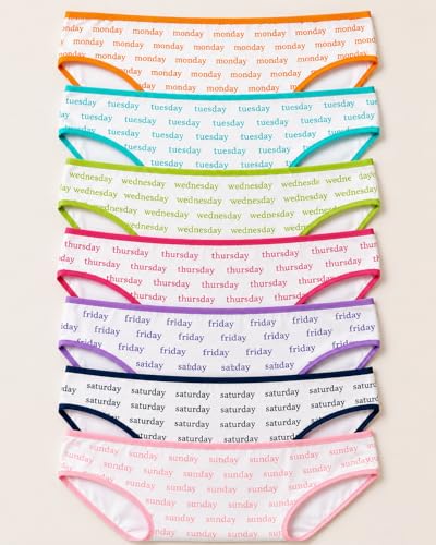 Image of TuddyBuddy Girl's 100% Cotton Graphic Prints Briefs /Panty /Underwear /Panties, Multicolor