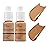 2 Pack PHOERA Foundation 105 Sand and 106Warm Sun,Flawless Soft Matte Liquid Foundation 24 HR Oil Control Concealer Foundation Makeup.