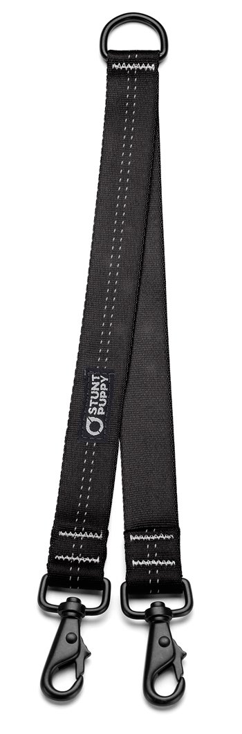 Stunt PuppyStunt Coupler Double Dog Leash Connector, Black