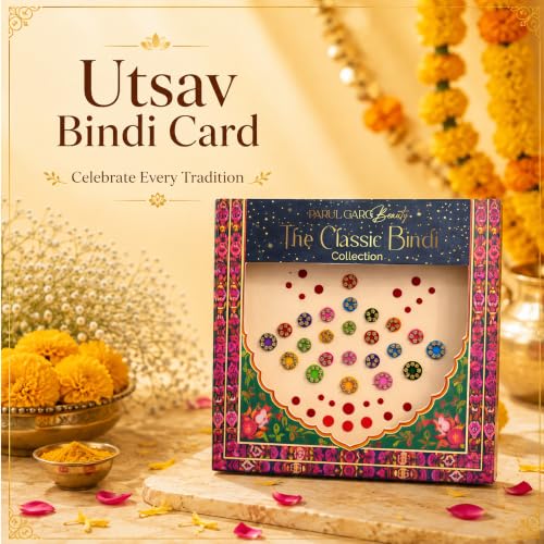 Image of Parul Garg Beauty Haldi Celebration Gift Pack | Festive Makeup Gift Set with Fire Lily Silk Matte Liquid Lipstick, Kajal, Utsav Bindi Patta with Basanti Yellow Potli for Women